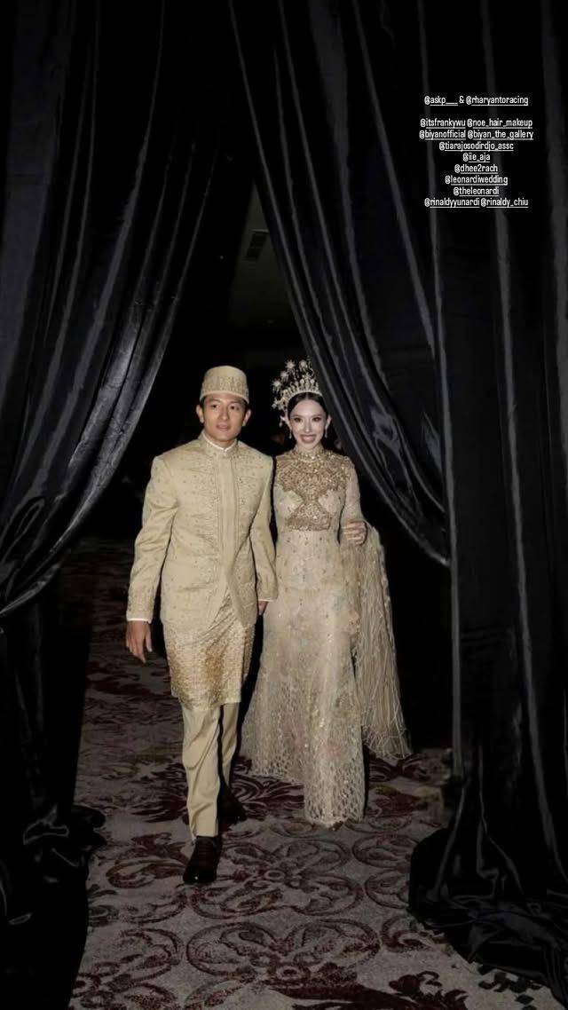 resepsi Rio Haryanto dan Athina (Instagram.com/leonardiwedding)