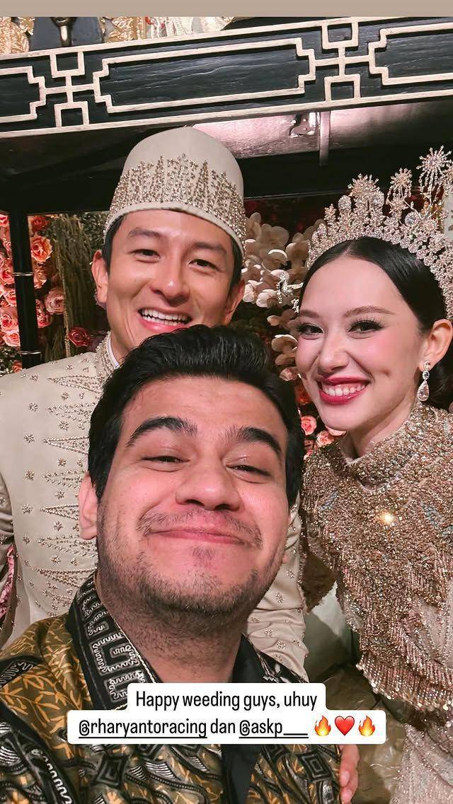 artis di resepsi Rio Haryanto dan Athina (Instagram.com/fadiljaidi)