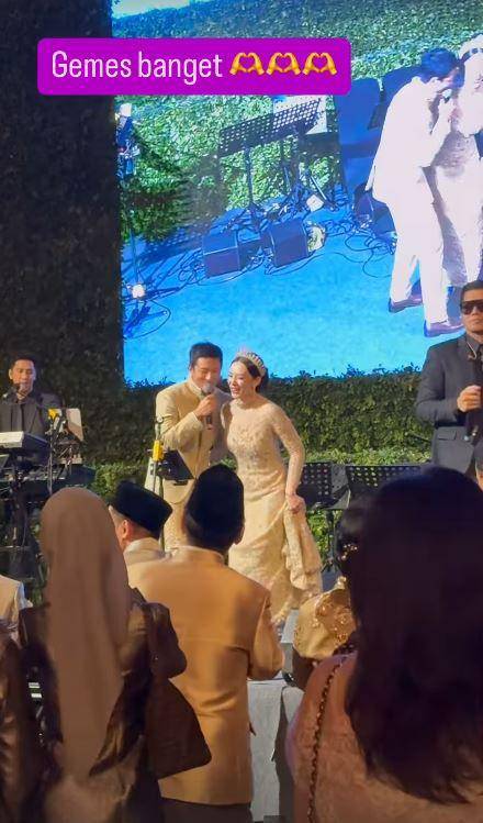 resepsi Rio Haryanto dan Athina (Instagram.com/carissa_puteri)