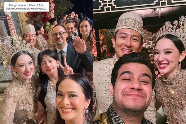 Deretan Tamu Artis di Resepsi Pernikahan Rio Haryanto dan Athina