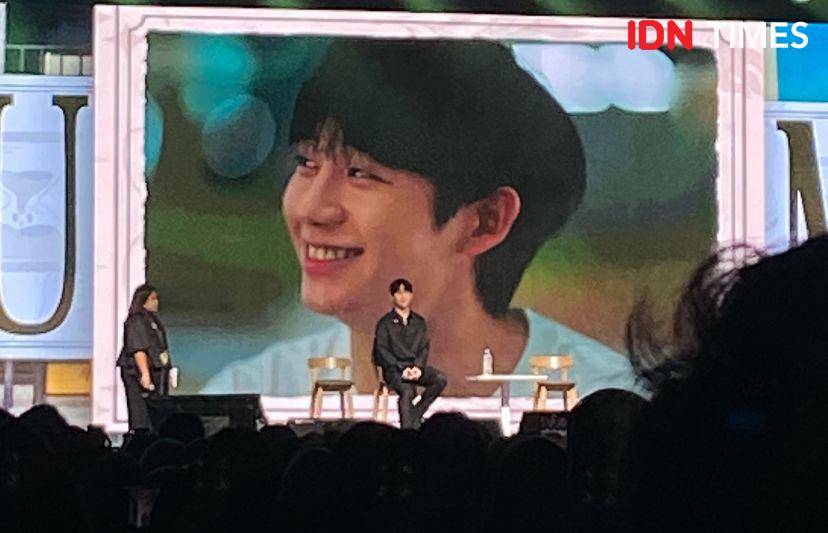 potret fan meeting Jung Hae In “Our Time” di Balai Kartini, Jakarta, Sabtu (7/12/2024) (dok. IDN Times/ Rani Asnurida)