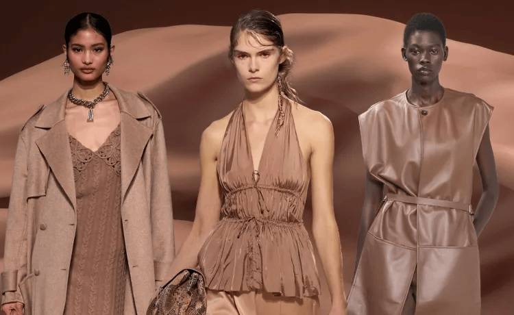 Aplikasi warna Mocha Mousse, Pantone Color of The Year 2025 dalam dunia mode atau fashion (pantone.com)
