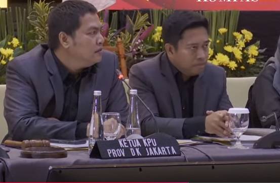 Rekapitulasi suara tingkat provinsi KPUD Jakarta hasil Pilkada Jakarta 2024, Sabtu (7/12/2024). (YouTube)