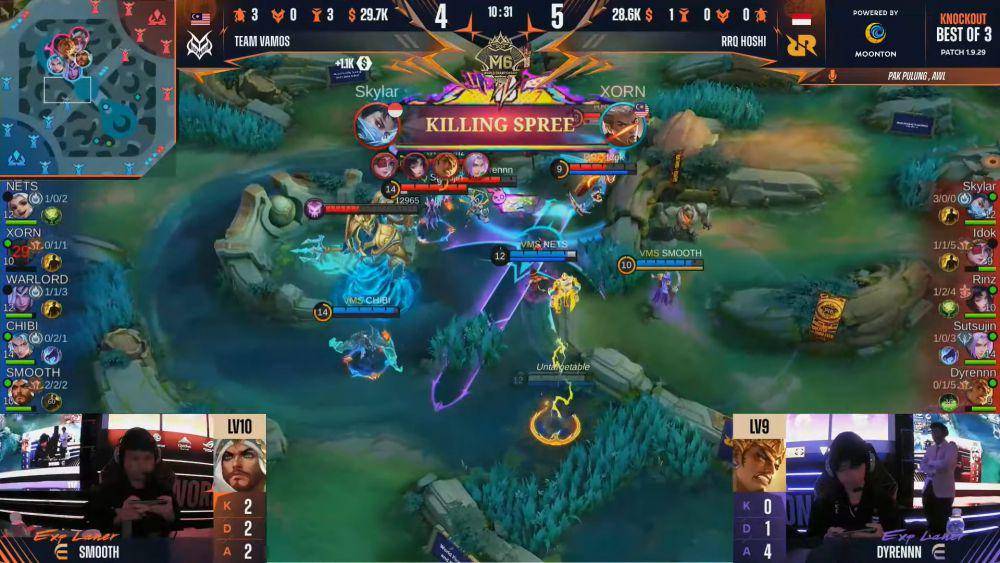 Momen Skylar eliminasi Xorn di game pertama (YouTube.com/MPL Indonesia)