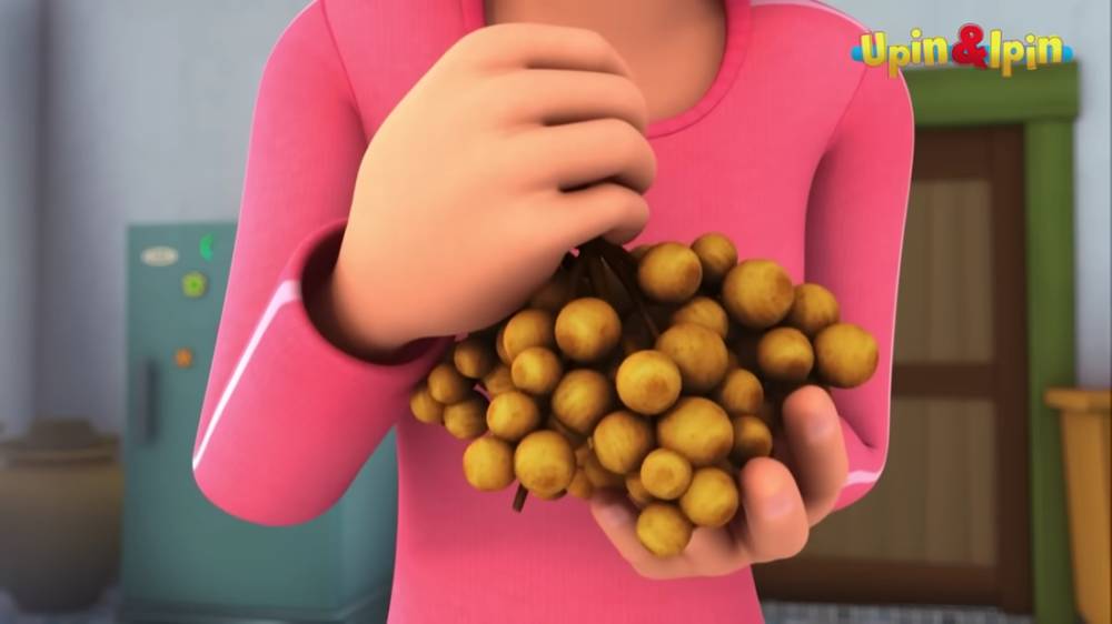 Buah-buahan di Upin dan Ipin - Lengkeng