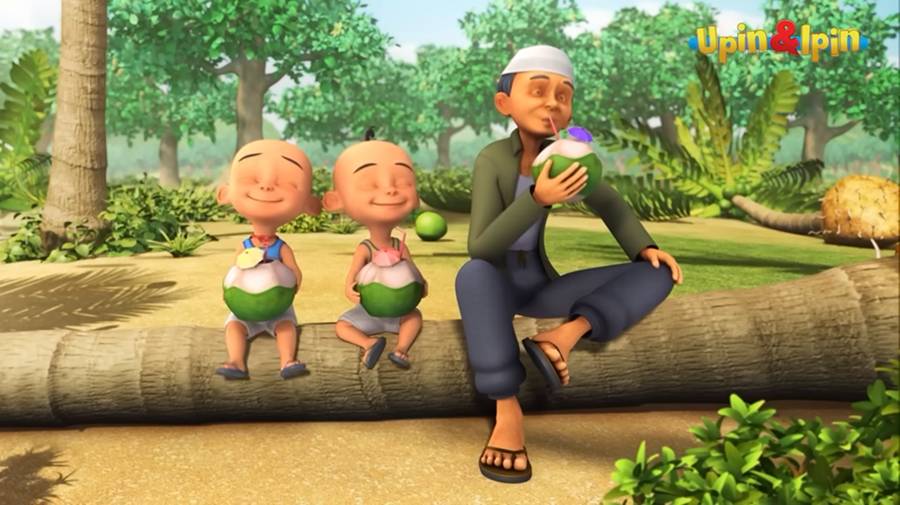 Buah-buahan di Upin dan Ipin - Kelapa