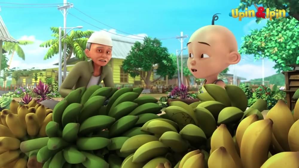 Buah-buahan di Upin dan Ipin - Pisang