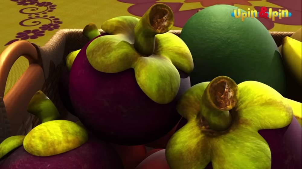 Buah-buahan di Upin dan Ipin - Manggis