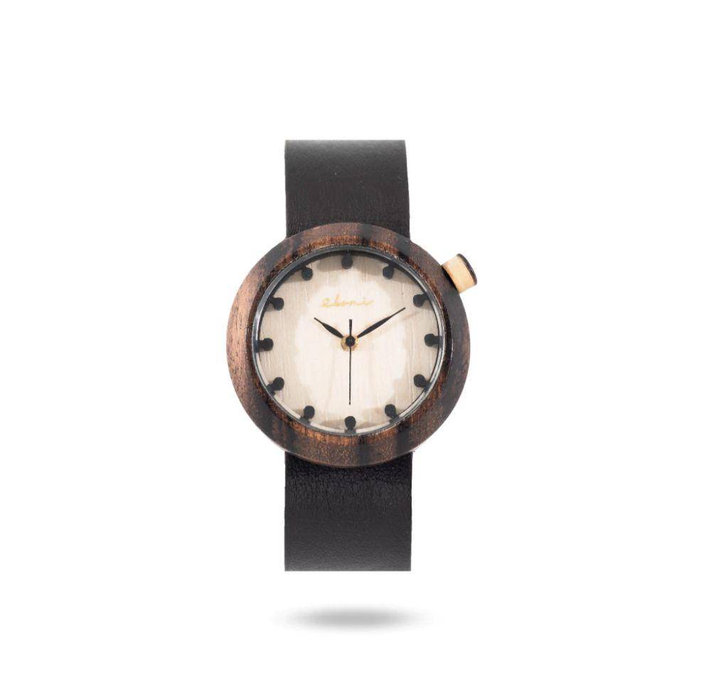 Eboni Jam Tangan Kayu Mini Rosebrown Dark Brown (shopee.co.id/Eboni Watch Official Shop)
