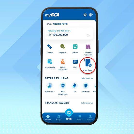 Tampilan aplikasi MyBCA (dok.BCA)