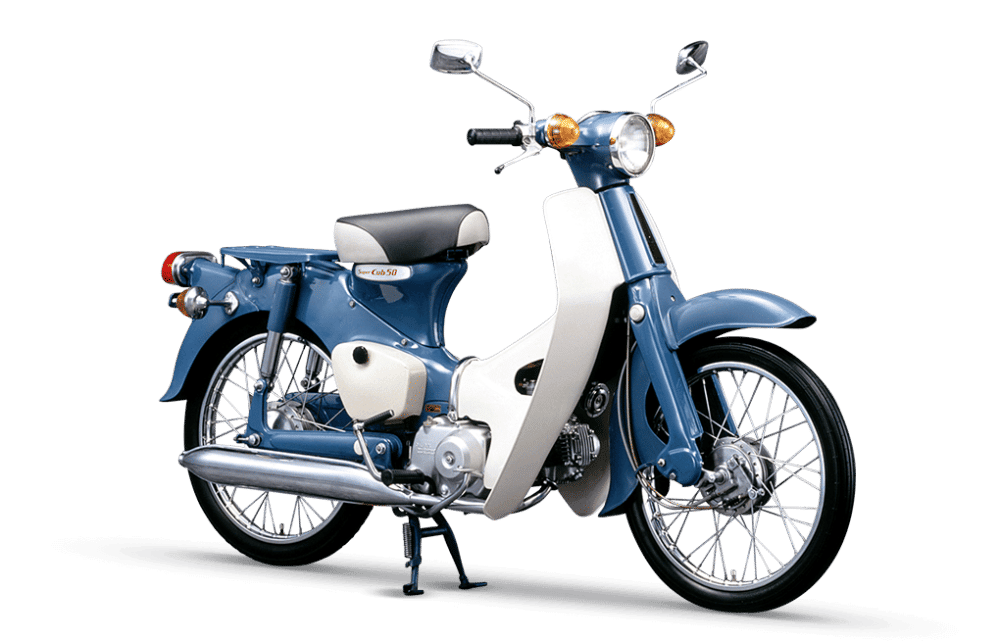 Ilustrasi Motor Honda 1966 Super Cub C50 (global.honda)