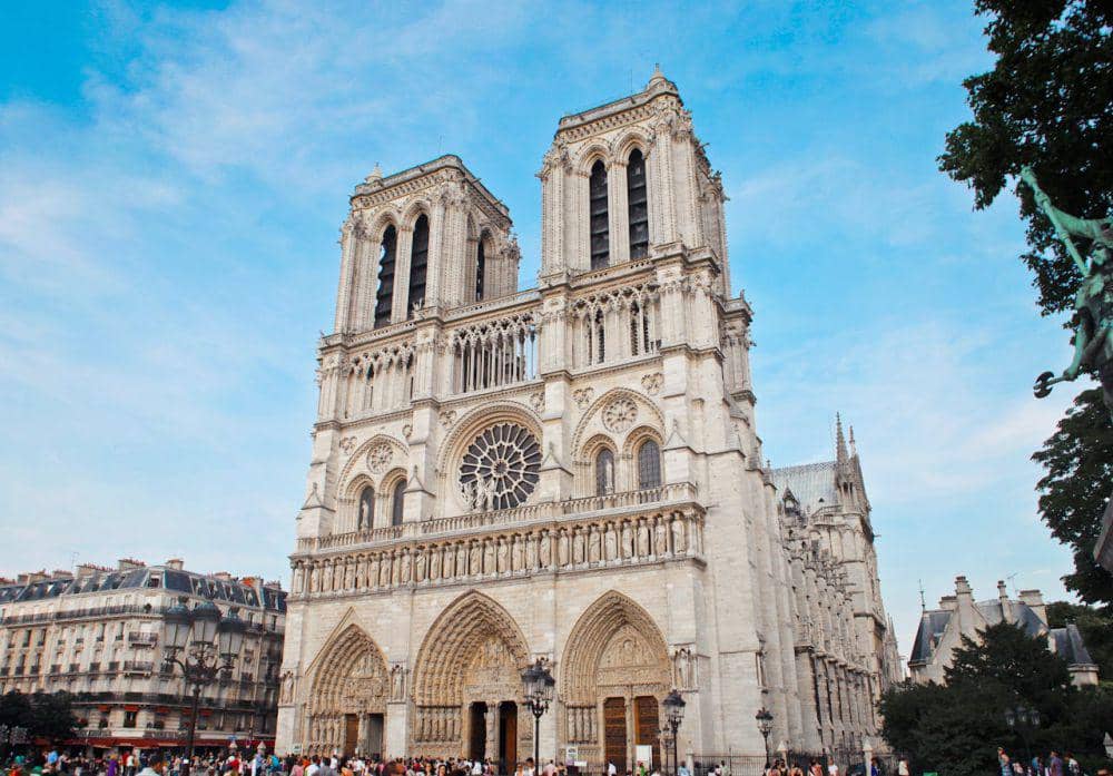 Potret Katedral Notre Dame di Paris, Prancis 