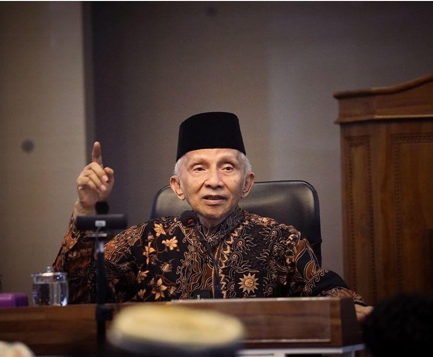 Amien Rais Sampaikan Partai Ummat Dukung Penuh Pemerintahan Prabowo