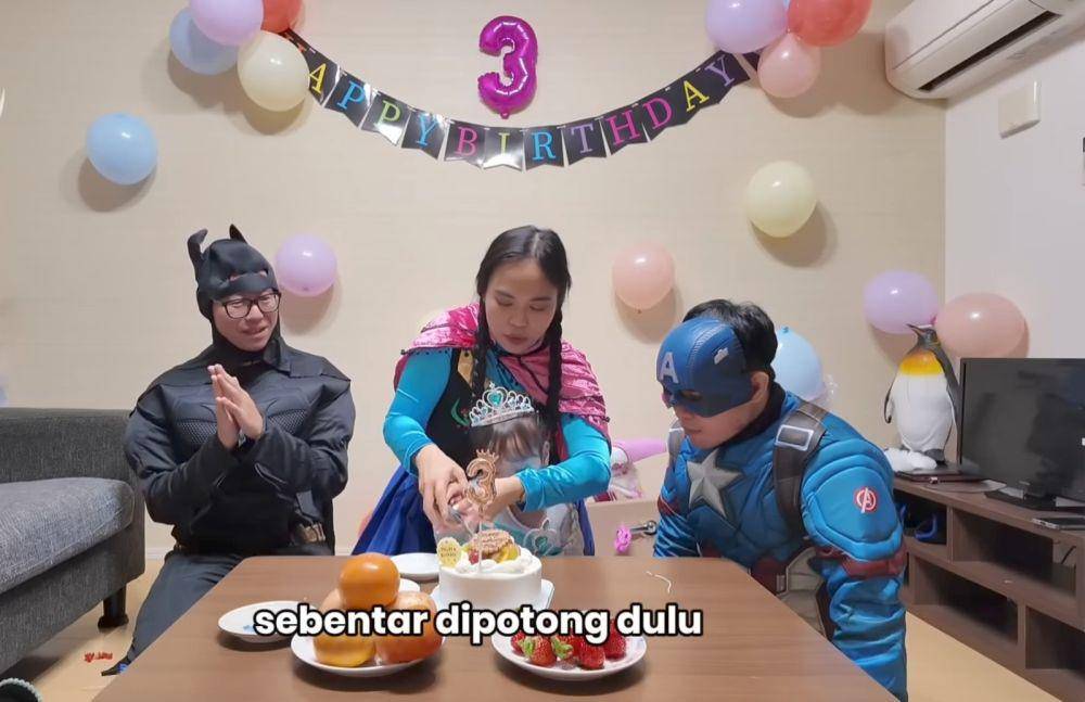 Ulang tahun Ritsuki (YouTube.com/Ueno Family JAPAN)