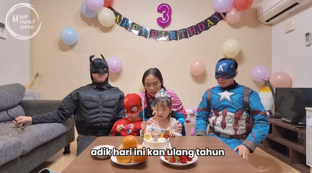 Ulang tahun Ritsuki (YouTube.com/Ueno Family JAPAN)