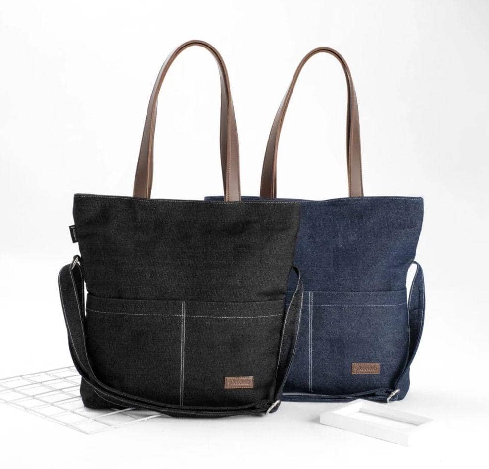 Pamole Tote Bag Tas Selempang Bahan Jeans (shopee.co.id/Pamole Official Shop)
