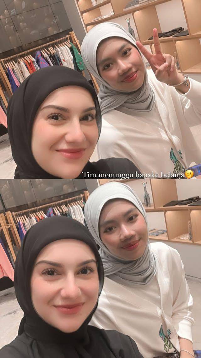Irish Bella dengan putri sambungnya (Instagram.com/_irishbella_)