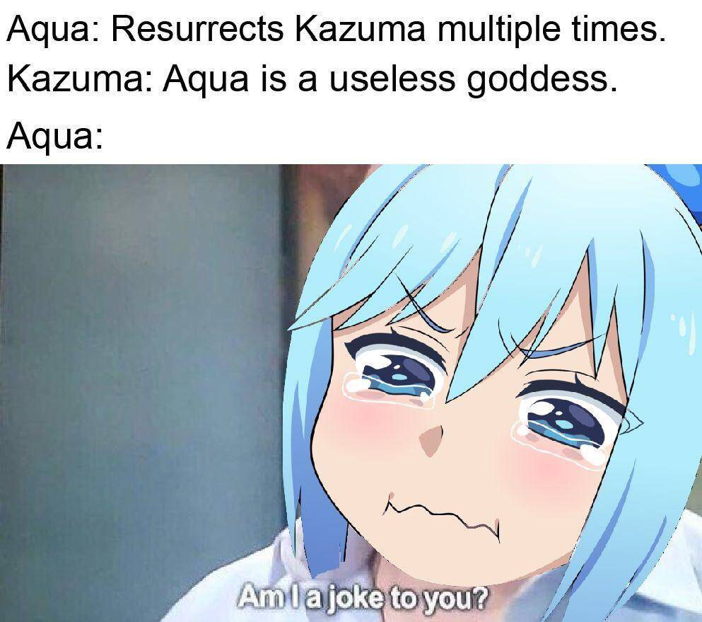 potret meme kocak Aqua (reddit.com/user/BrokeBlaster)