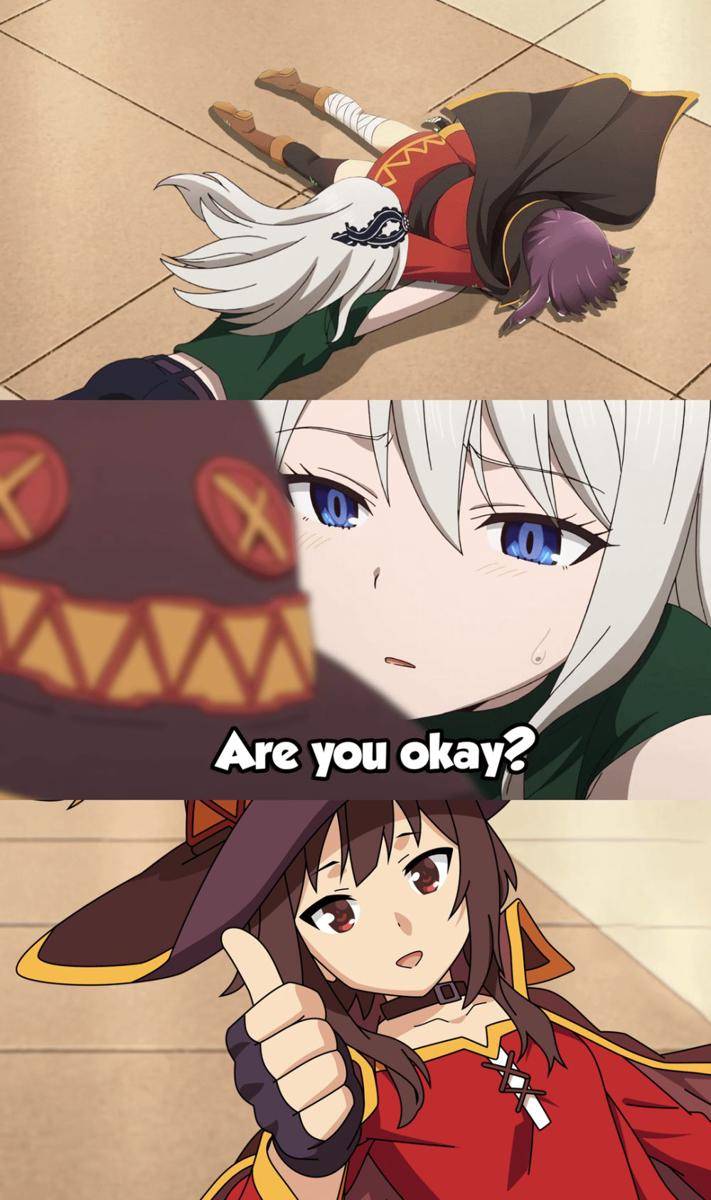 potret meme Megumin (reddit.com/user/Dawaitniggi)