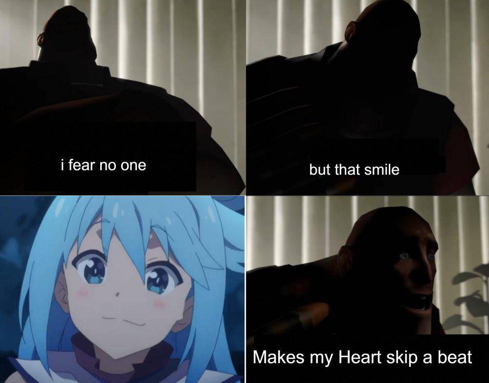 potret meme kocak Aqua (reddit.com/user/Valvexz)
