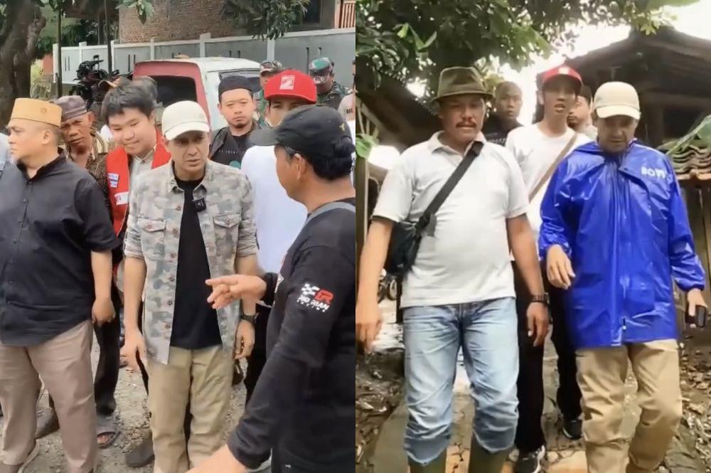 Wabup Terpilih, Potret Ramzi Sambangi Korban Terdampak Banjir Cianjur