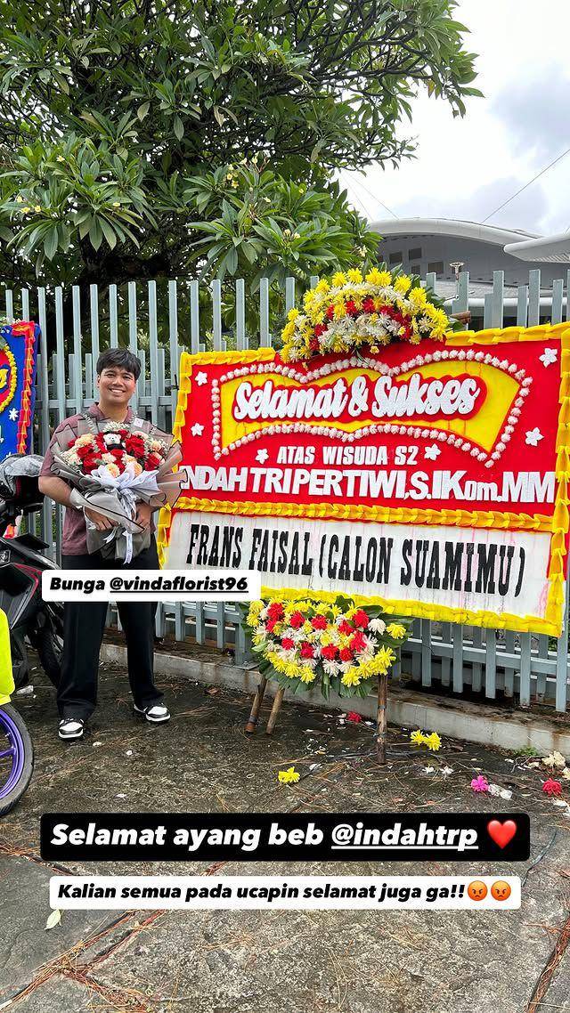 wisuda Indah calon istri Frans Faisal (Instagram.com/indahtrp)