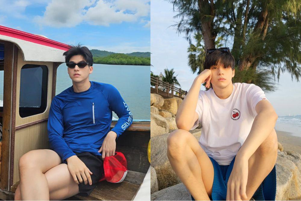 OOTD liburan ke pantai ala Sky Wongravee (instagram.com/skywongravee)