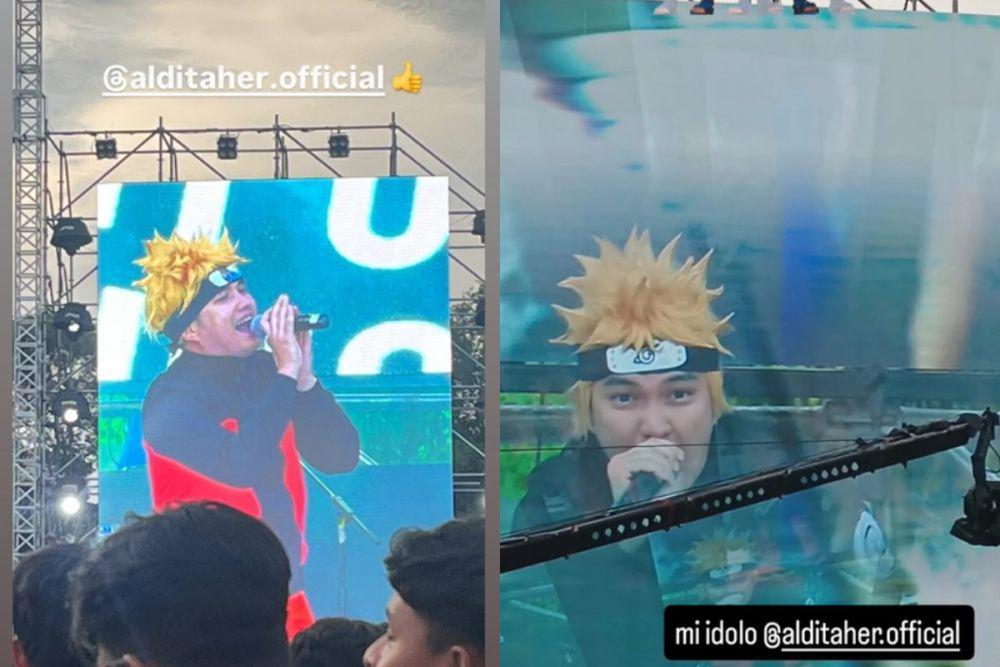 7 Potret Aldi Taher Manggung Pakai Kostum Naruto, Total Abis!