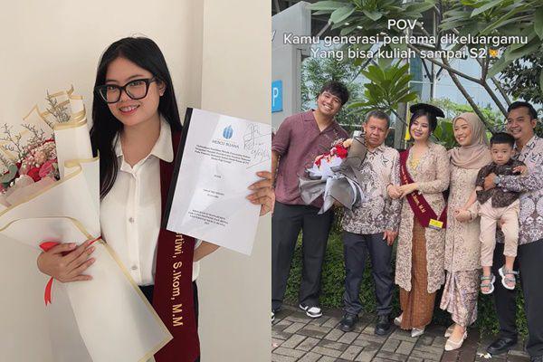 8 Potret Wisuda S2 Indah Tri Pertiwi, Calon Istri Frans Faisal