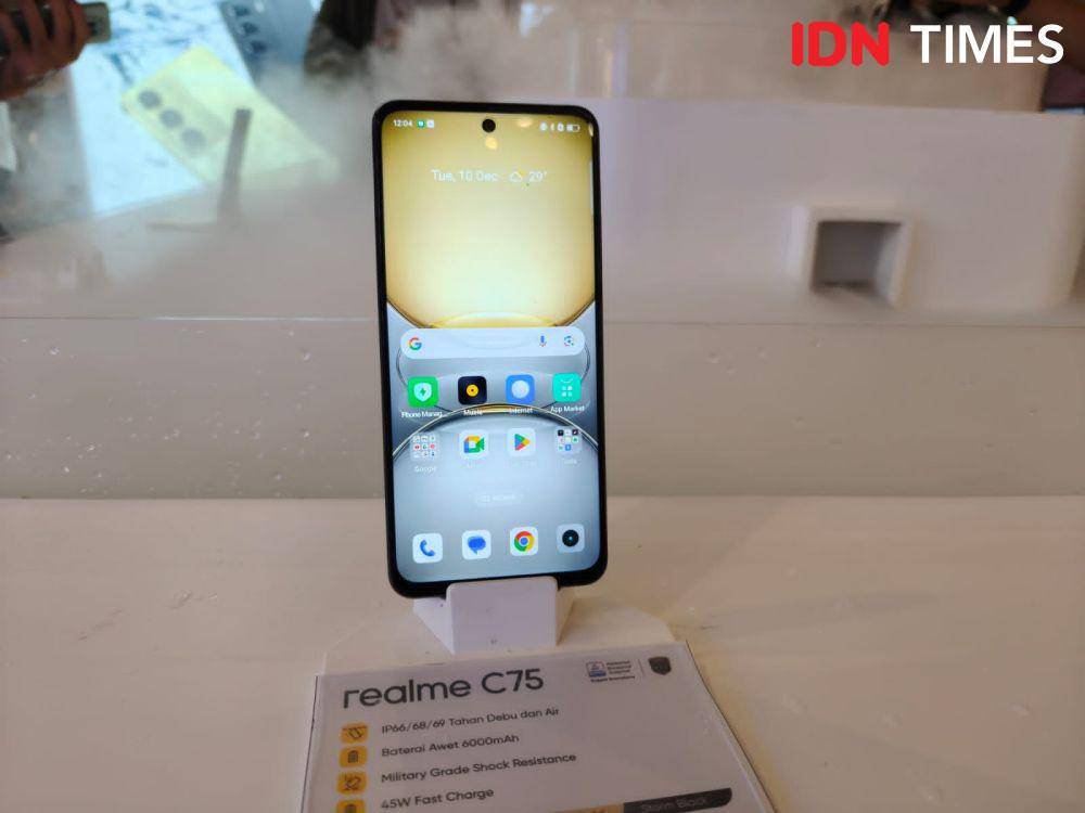 realme C75 (IDN Times/Fatkhur Rozi)