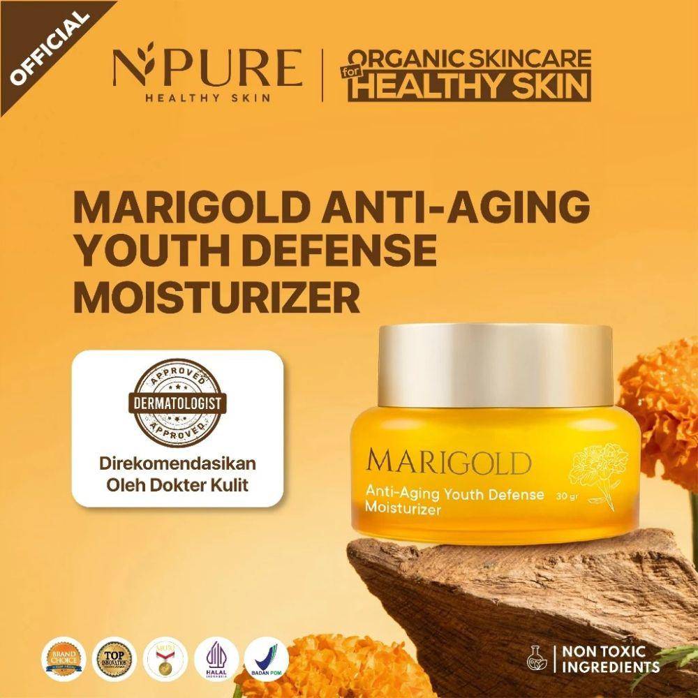 Npure Marigold Anti-Aging Youth Defense Moisturizer (Shopee.com/Npure Official Shop)