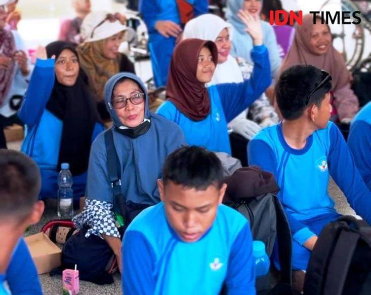 Pelajar disabilitas dari SLB di PPU saat mengikuti kegiatan pendampingan di IKN (IDN Times/Ervan)