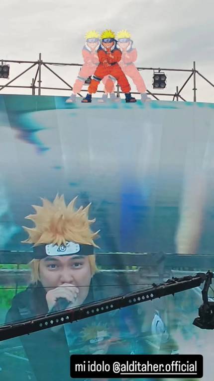 Aldi Taher manggung pakai kostum Naruto (instagram.com/alditaher.official)