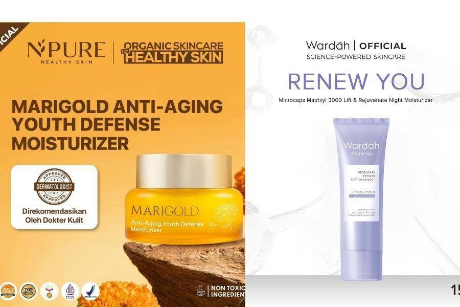 8 Rekomendasi moisturizer untuk umur 40 tahun ke atas (Shopee.com/Npure Official Shop/Wardah)