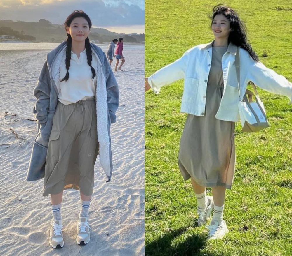 7 Ide OOTD Photogenik untuk Liburan ala Kim Yoo Jung, Gayanya Beragam