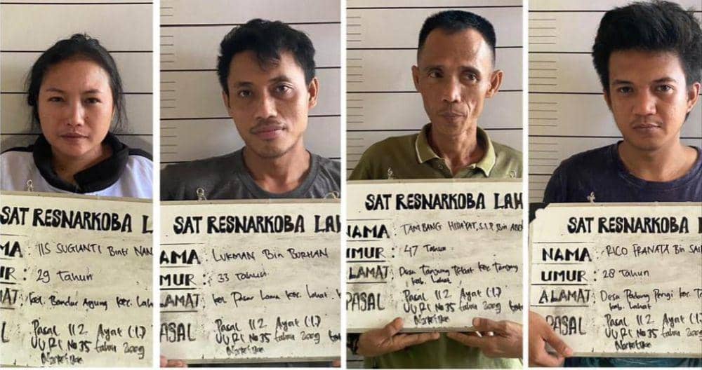 Kades di Lahat dan 3 Rekannya Tertangkap Pesta Narkoba