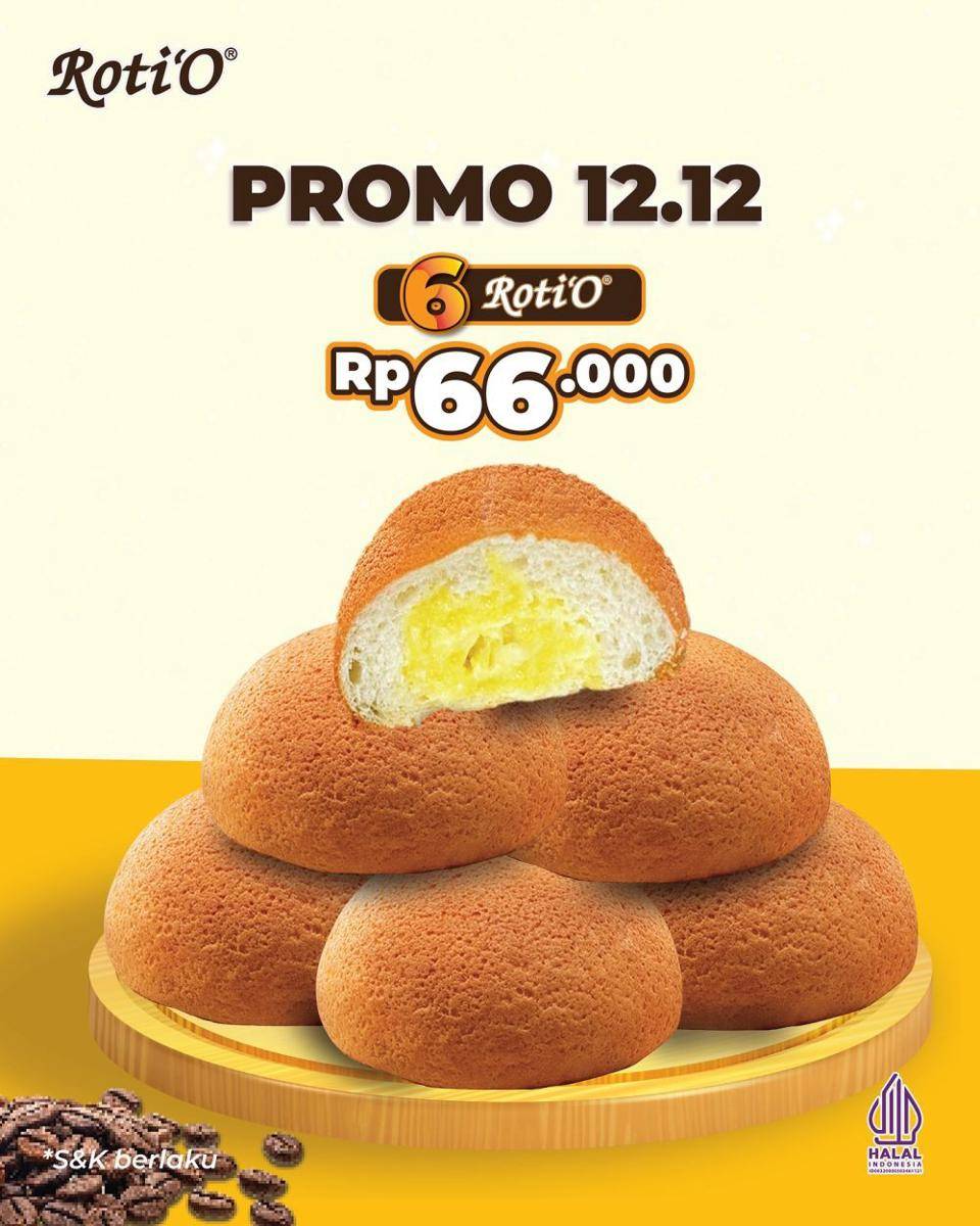 Promo 12.12 Roti'o Indonesia (instagram.com/rotio.indonesia)