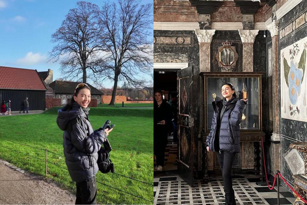 7 Potret Raline Shah Liburan Keliling Copenhagen, Seru!