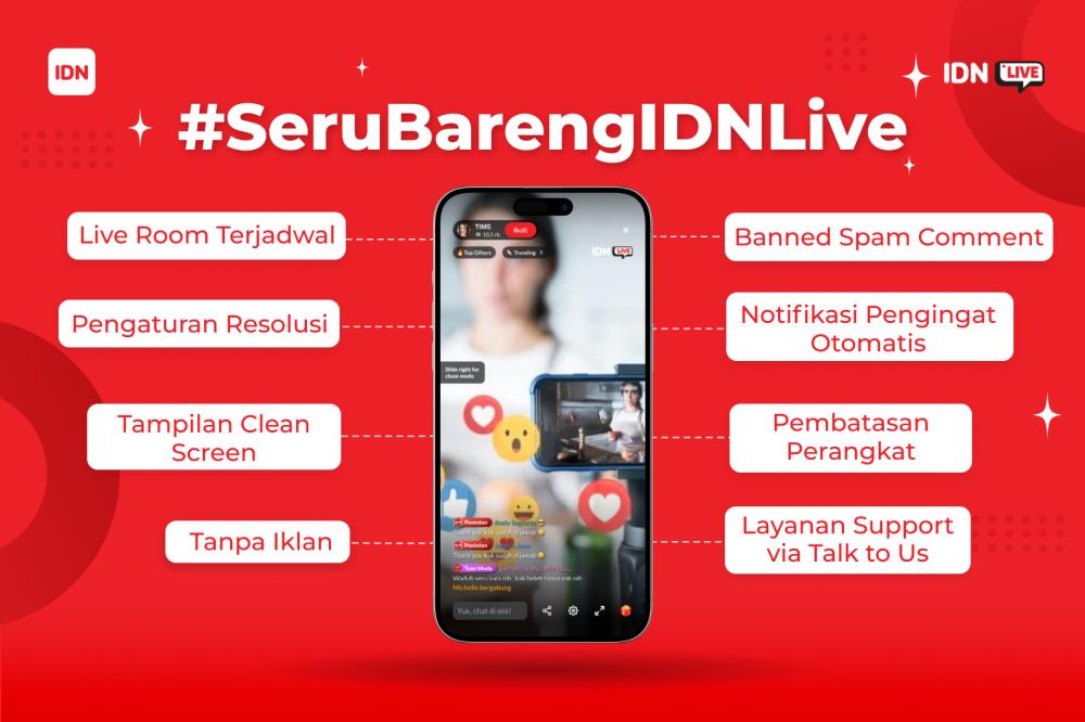 Lebih Seru Nonton Live Streaming di IDN Live