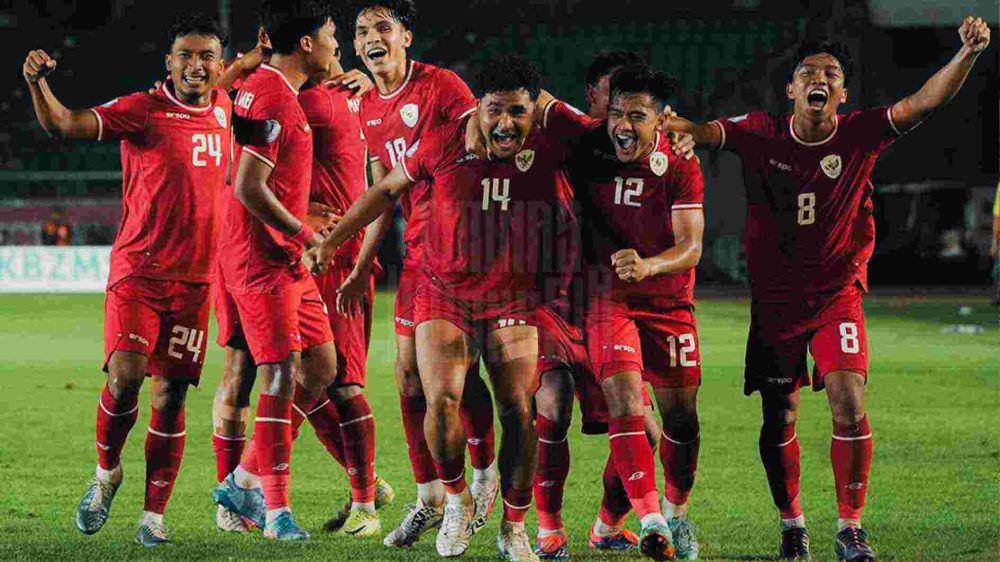Timnas Indonesia meraih point sempurna di laga perdana menghadapi Myanmar