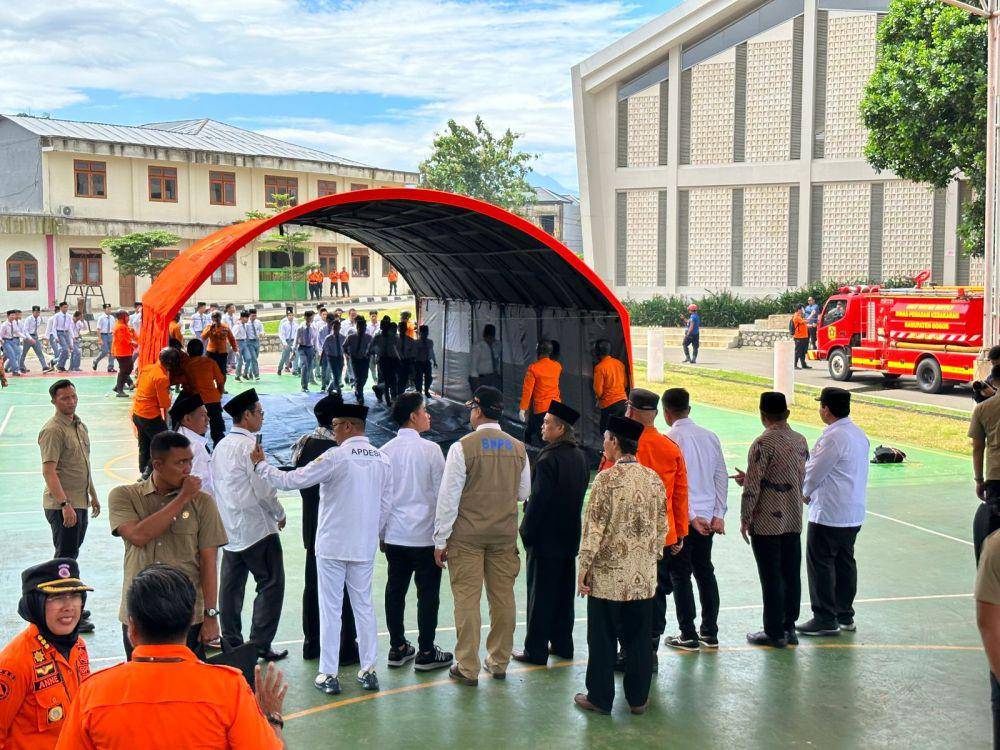 Kunjungan wapres Gibran di Ponpes Muhammadiyah Boarding School di Kanupaten Bogor, Jawa Barat, Rabu (11/12/2024).