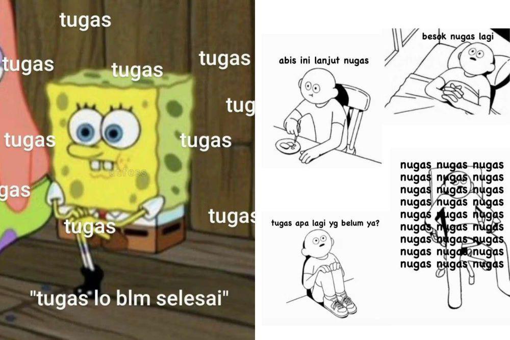7 Meme Diteror Tugas, Hidup Gak Bisa Tenang