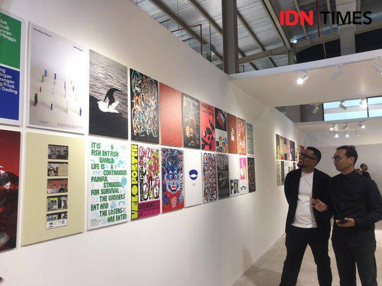 Lorong Pameran GRAFIS'24 di ADGI Design Week 2024. 11 Desember 2024. (IDN Times/Hani Safanja)