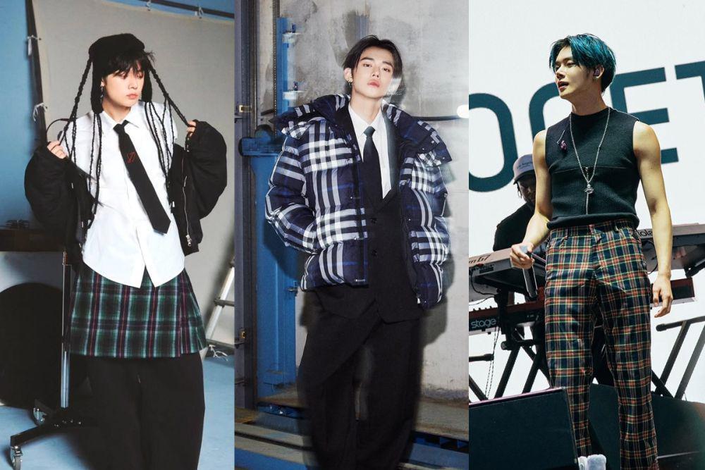 7 Ide Mix and Match Outfit Plaid ala Yeonjun TXT, Tampil Eye Catching!