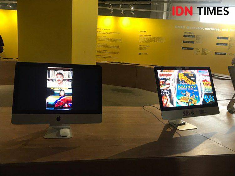 Pameran D&AD yang terdapat di ADGI Design Week 2024. 11 Desember 2024. (IDN Times/Hani Safanja)