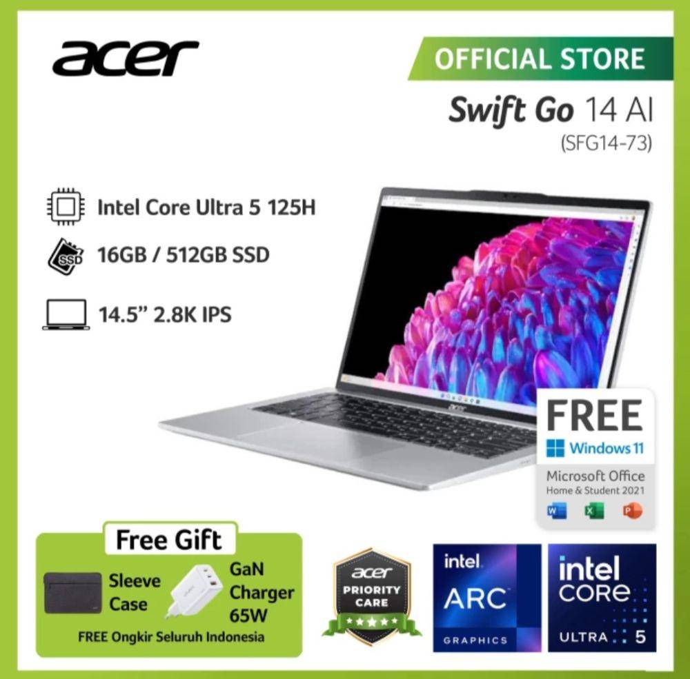 Acer Swift Go 14 AI (tokopedia.com/Acer Official Store)
