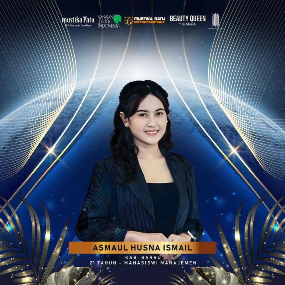 Asmaul Husna Ismail, Finalis Puteri Indonesia Sulawesi Selatan 2025 (instagram.com/puteriindonesiasulsel)