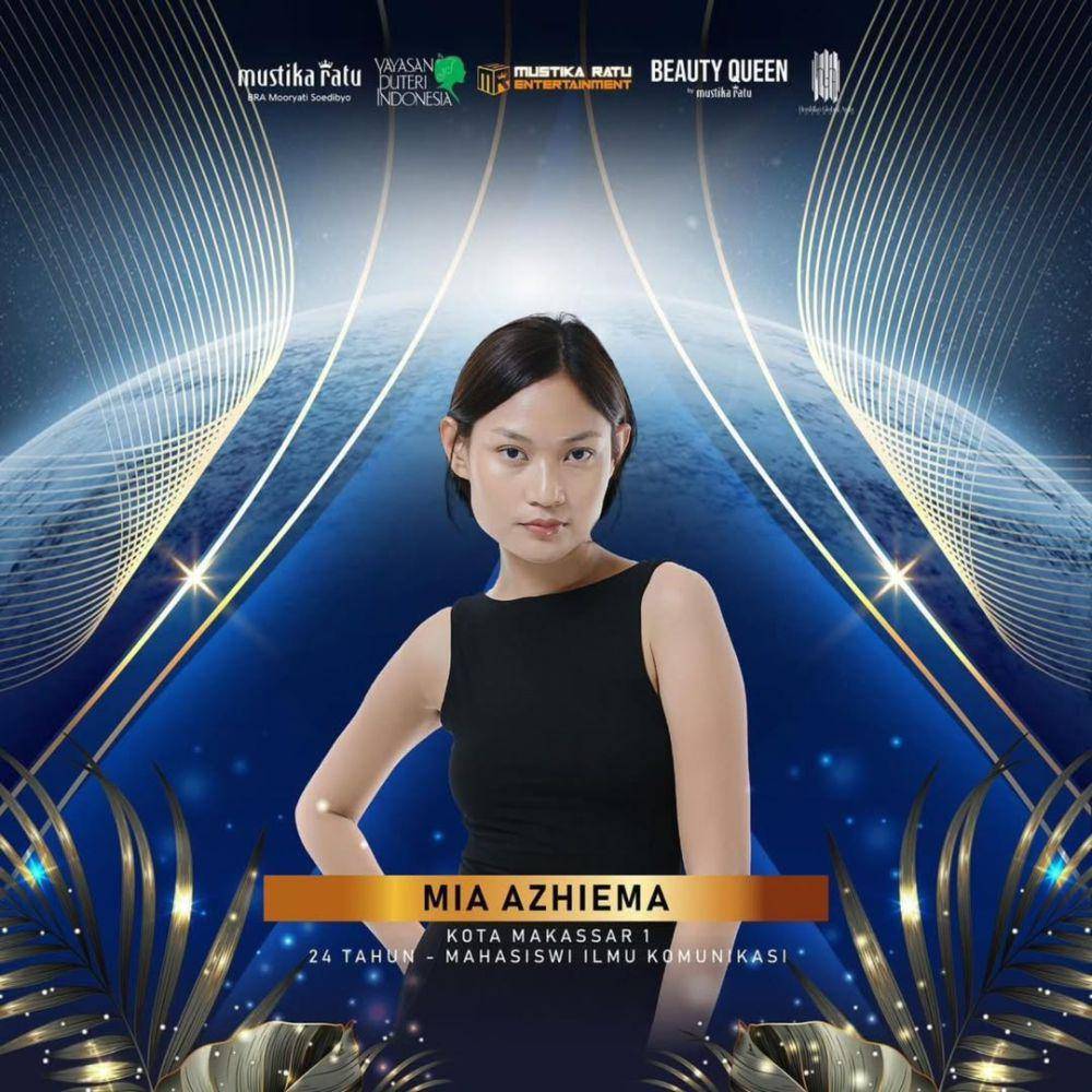 Mia Azhiema, Finalis Puteri Indonesia Sulawesi Selatan 2025 (instagram.com/puteriindonesiasulsel)
