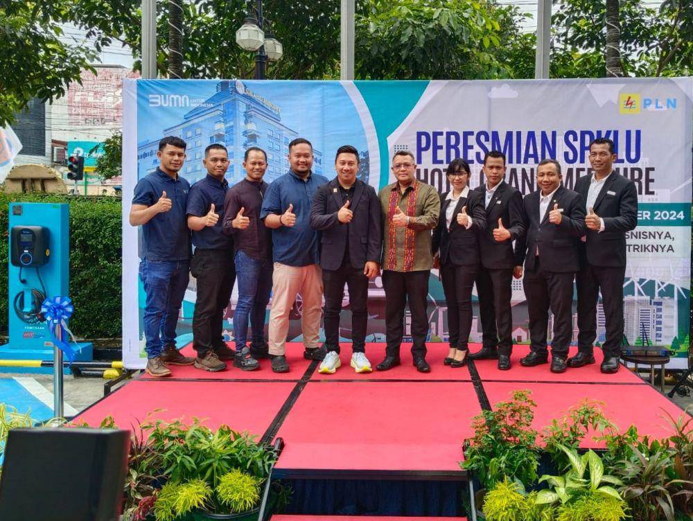 PLN Resmikan SPKLU di Grand Mercure Medan Angkasa Hotel (IDN Times/Arifin Al Alamudi)