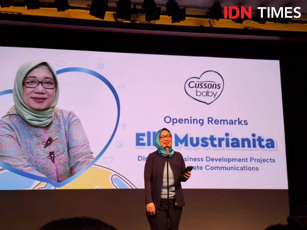 Press Conference Kampanye Cussons Baby #BanggaJadiBunda pada Selasa (10/12/2024) di Plaza Senayan. (IDN Times/Adyaning Raras))